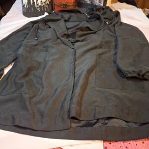 Agnes & Dora Black Hooded Jacket XXL